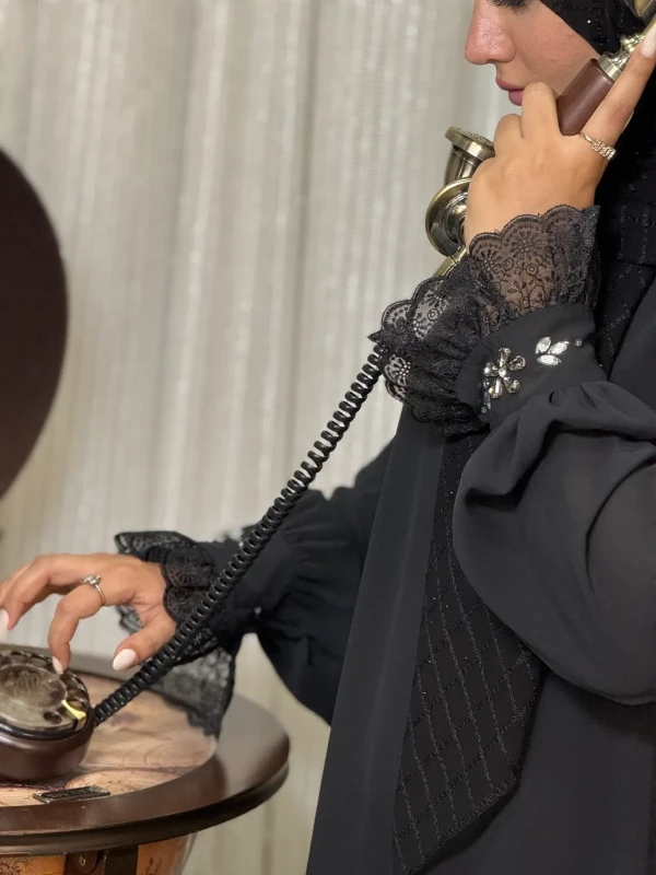 عبا زنانه کرپ لاکچری سیما