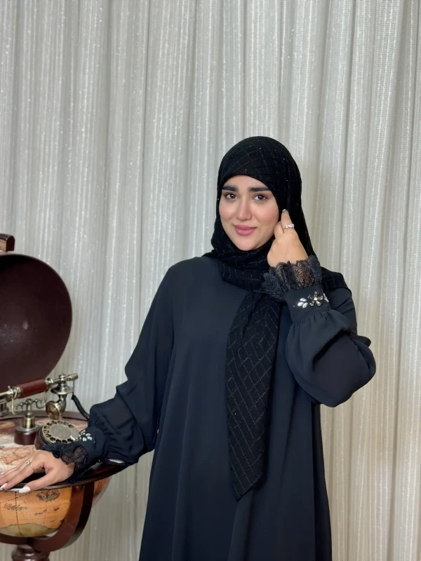 عبا زنانه کرپ لاکچری سیما
