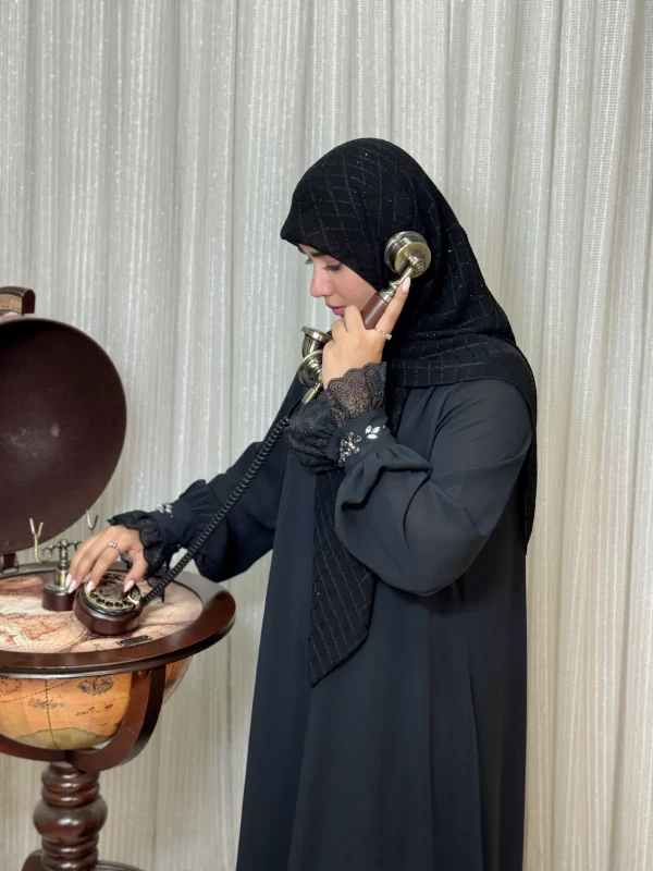 عبا زنانه کرپ لاکچری سیما