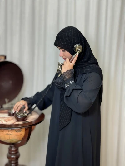 عبا زنانه کرپ لاکچری سیما