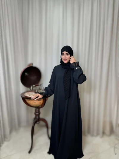 عبا زنانه کرپ لاکچری سیما