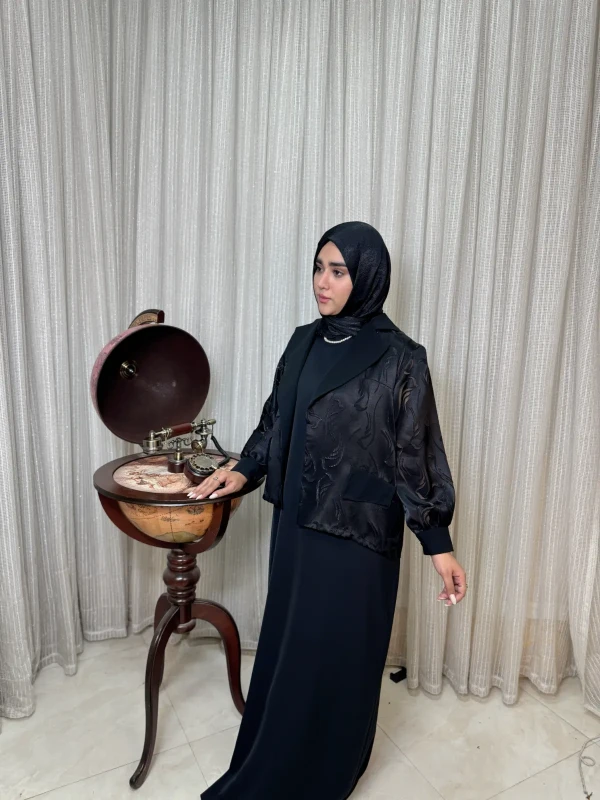 کت و سارافون زنانه کرپ لاکچری نیکا