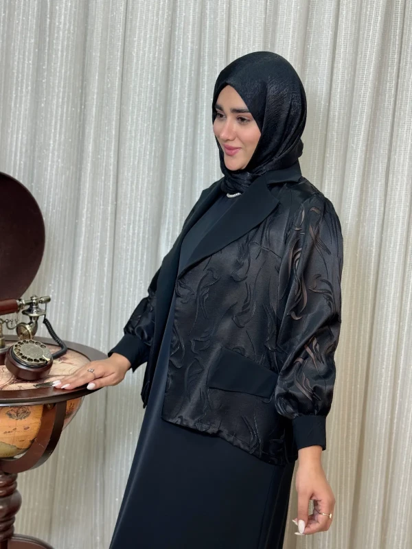 کت و سارافون زنانه کرپ لاکچری نیکا