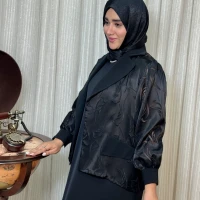 کت و سارافون زنانه کرپ لاکچری نیکا