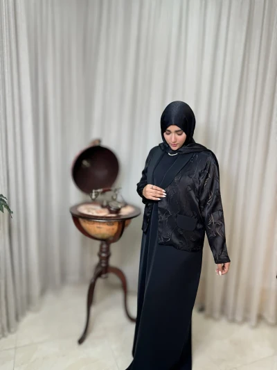 کت و سارافون زنانه کرپ لاکچری نیکا