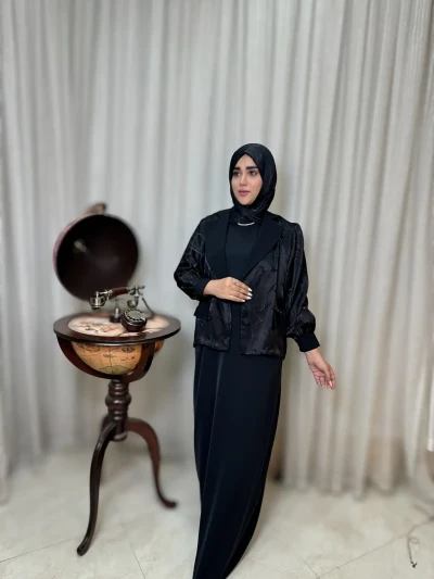 کت و سارافون زنانه کرپ لاکچری نیکا