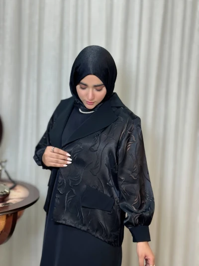 کت و سارافون زنانه کرپ لاکچری نیکا