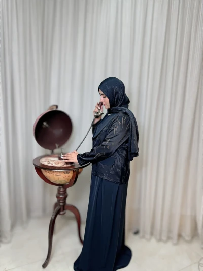کت و سارافون زنانه کرپ لاکچری نیکا