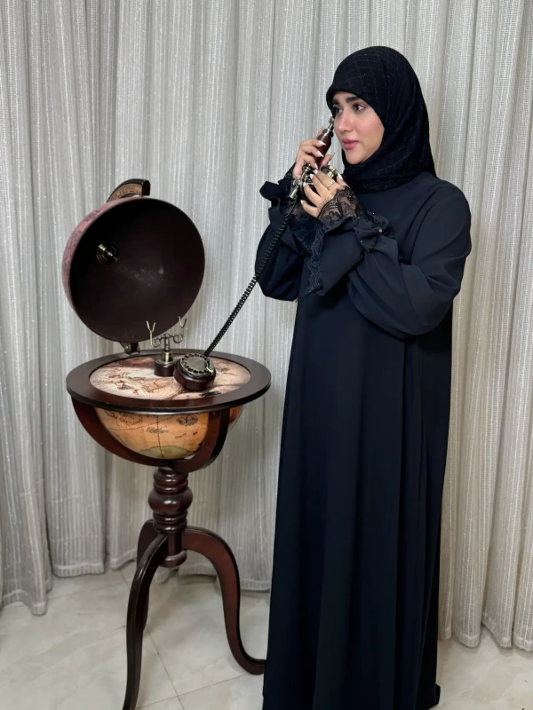 عبا زنانه کرپ لاکچری افرا