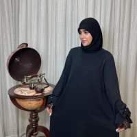 عبا زنانه کرپ لاکچری افرا