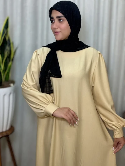 عبا زنانه کدB کرپ زارا شیلان