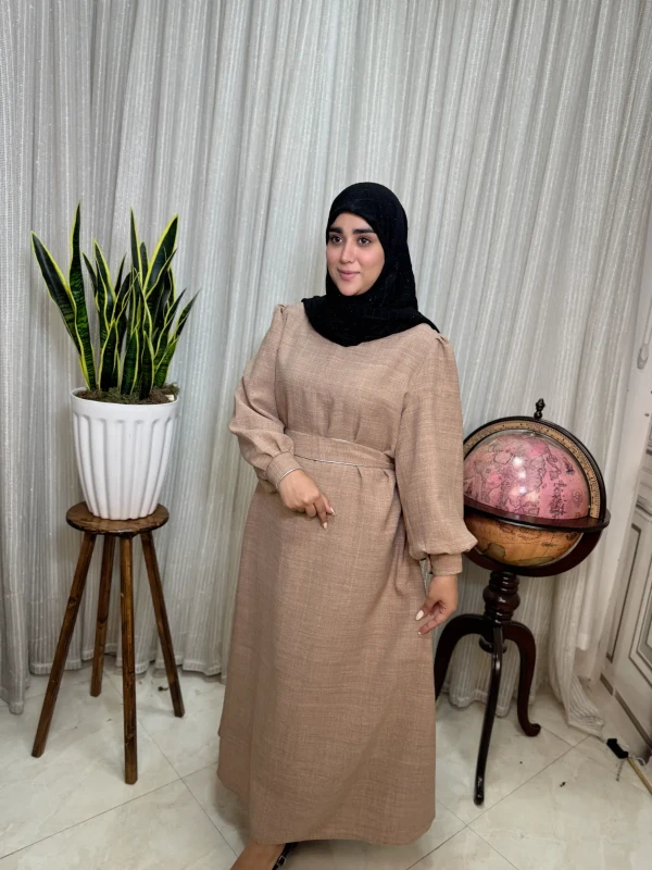 عبا زنانه کدB کرپ شانتون آریسا
