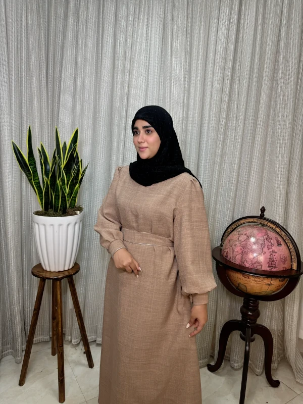 عبا زنانه کدB کرپ شانتون آریسا