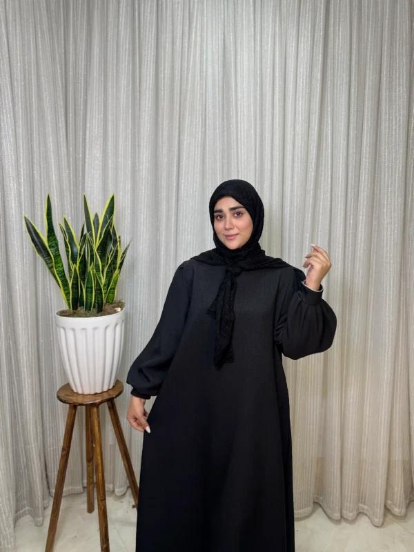 عبا زنانه کدB کرپ شانتون آریسا
