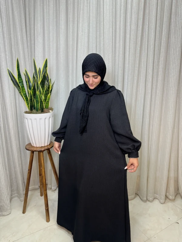 عبا زنانه کدB کرپ شانتون آریسا