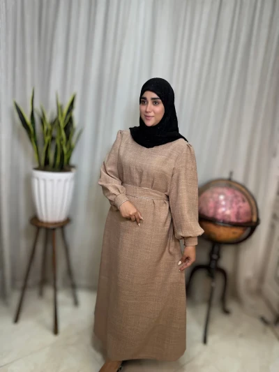 عبا زنانه کدB کرپ شانتون آریسا