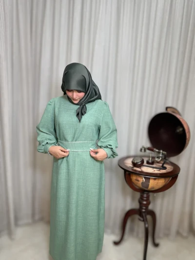 عبا زنانه کدB کرپ شانتون آریسا