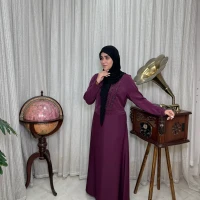 عبا زنانه کدB کرپ الیزه مهرگل