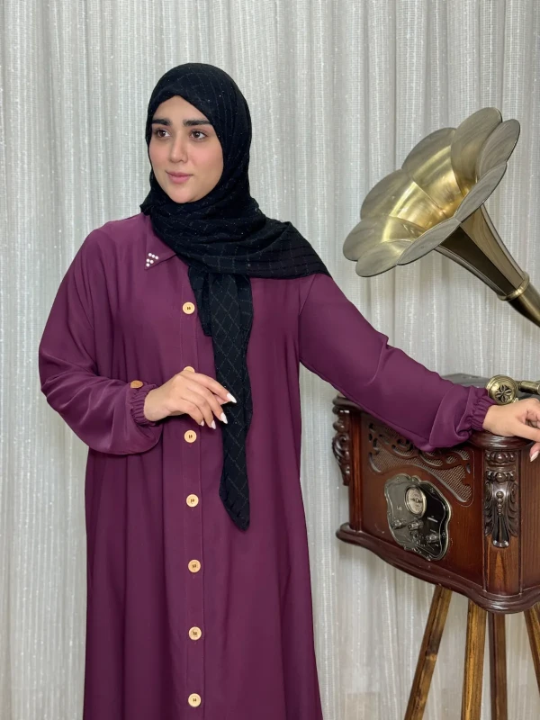 عبا زنانه کدBکرپ الیزه آروشا