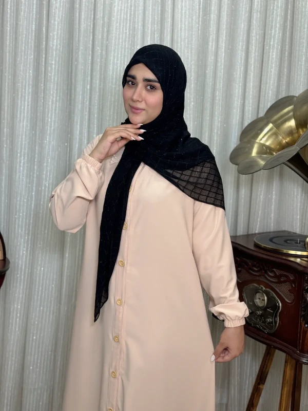 عبا زنانه کدBکرپ الیزه آروشا