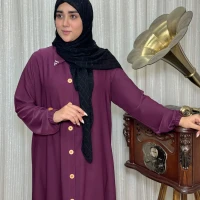عبا زنانه کدBکرپ الیزه آروشا