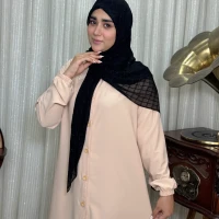 عبا زنانه کدBکرپ الیزه آروشا