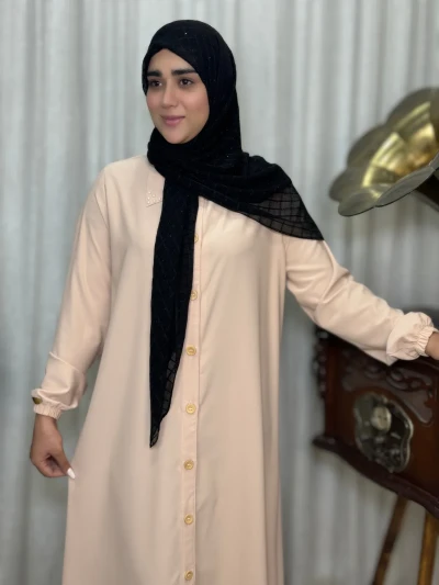 عبا زنانه کدBکرپ الیزه آروشا