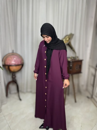 عبا زنانه کدBکرپ الیزه آروشا