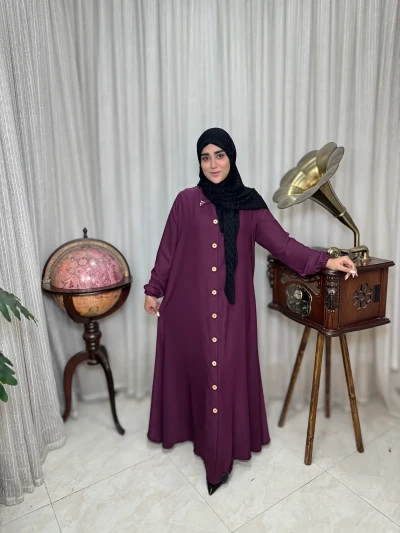 عبا زنانه کدBکرپ الیزه آروشا
