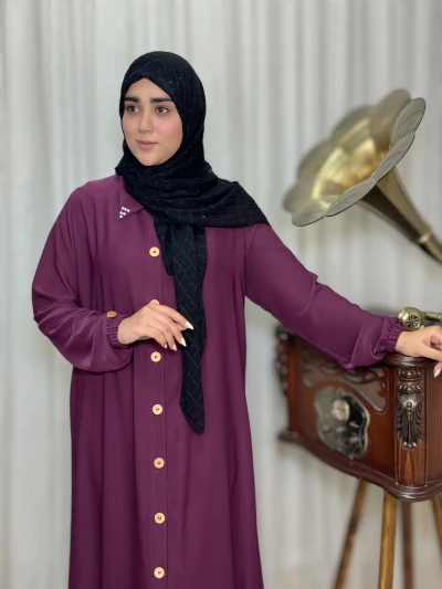 عبا زنانه کدBکرپ الیزه آروشا