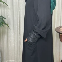 عبا زنانه کدB کرپ لاکچری غنچه
