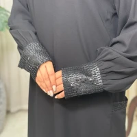 عبا زنانه کدB کرپ لاکچری غنچه