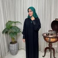 عبا زنانه کدB کرپ لاکچری غنچه