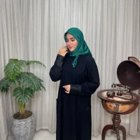 عبا زنانه کدB کرپ لاکچری غنچه