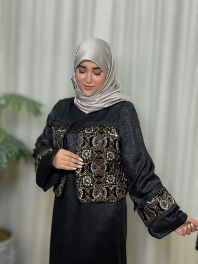 عبا زنانه مجلسی پتینه آیه
