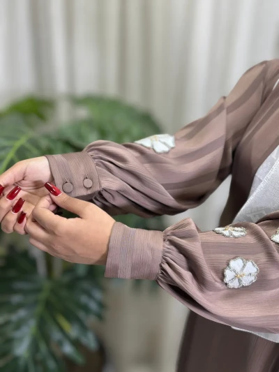عبا زنانه مجلسی کریشه لاینی نغمه