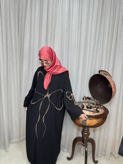 عبا زنانه مجلسی مرویجت وارداتی الماس