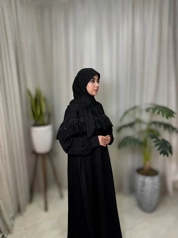 عبا زنانه مجلسی کریشه نیلا