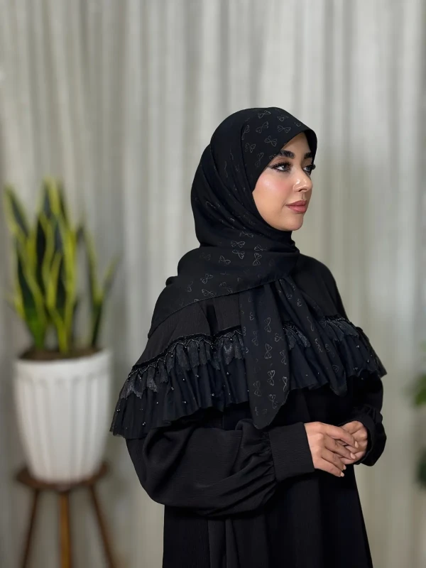 عبا زنانه مجلسی کریشه نیلا