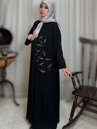 عبا زنانه مجلسی مرویجت وارداتی سیمین