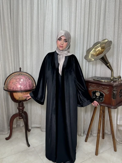 عبا زنانه مجلسی مخمل سروناز