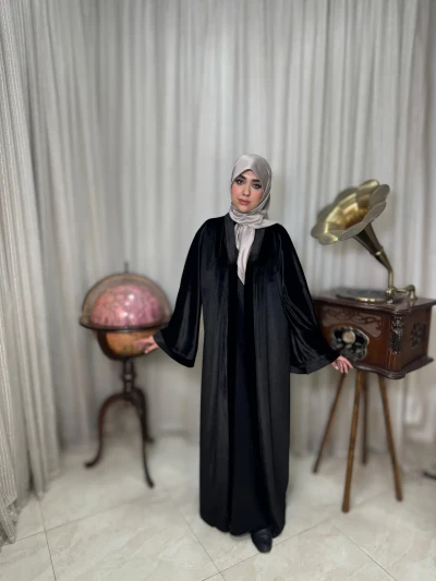 عبا زنانه مجلسی مخمل سروناز