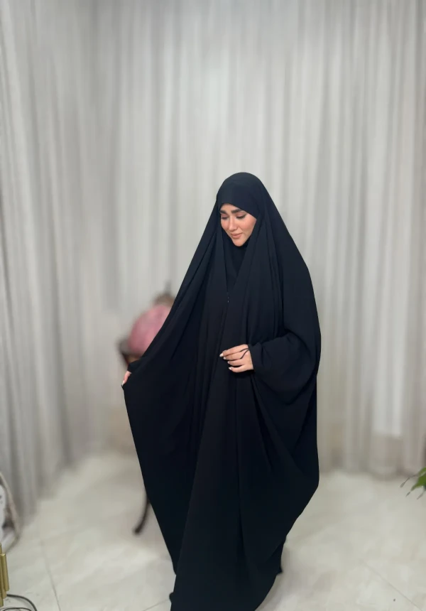 چادر عربی جده لبنانی کرپ نخ کره بدون مچ