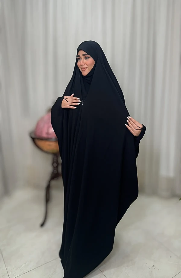 چادر عربی جده لبنانی کرپ نخ کره بدون مچ