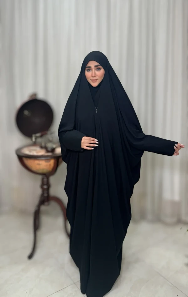 چادر عربی جده لبنانی کرپ نخ کره آستین کتی