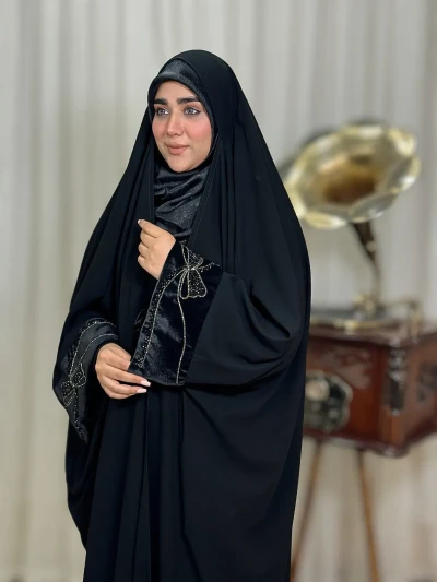 جده مجلسی زنانه کرپ وارداتی روژینا